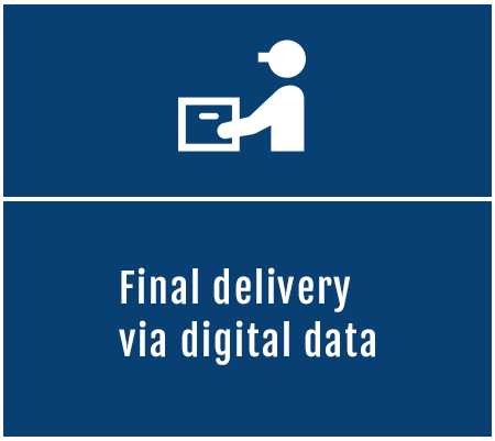 Final delivery via digital data